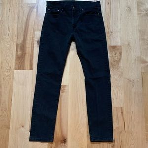 Levi Black Straight Leg 510 Denim Jeans 32 x 32